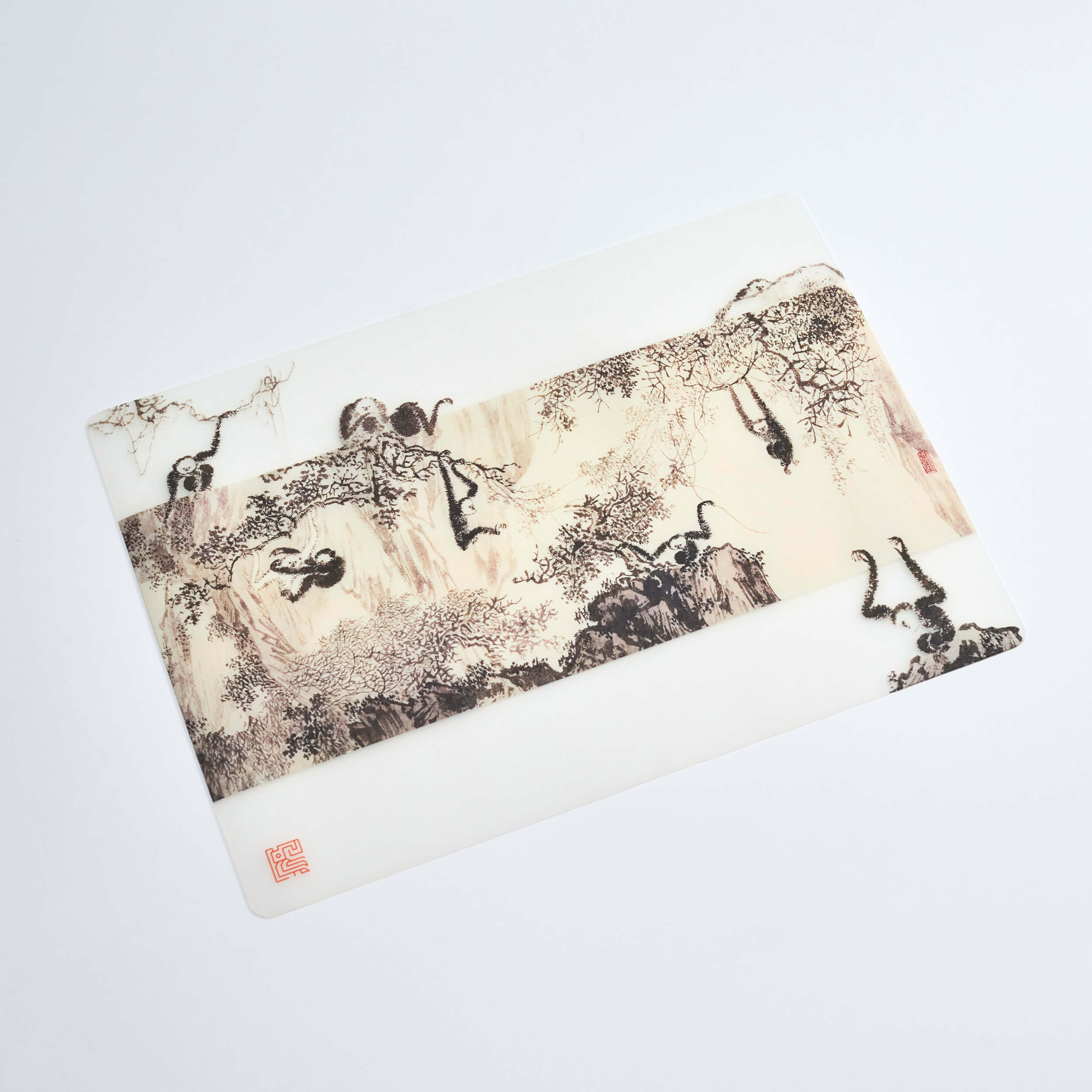 矽膠餐桌墊禮盒組-十猿圖 Silicone Table Mat Gift Set-  Ten Apes