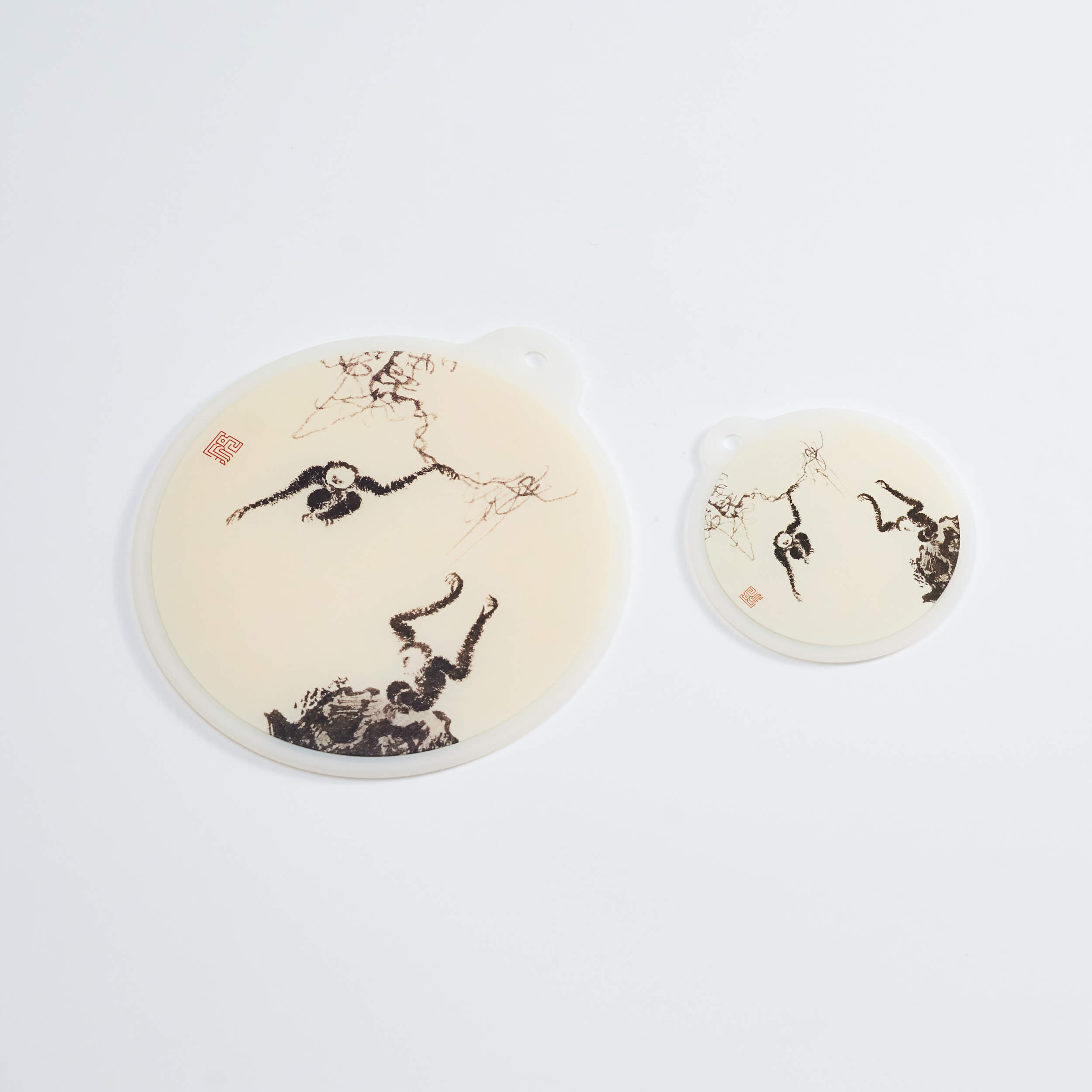 矽膠餐桌墊禮盒組-十猿圖 Silicone Table Mat Gift Set-  Ten Apes