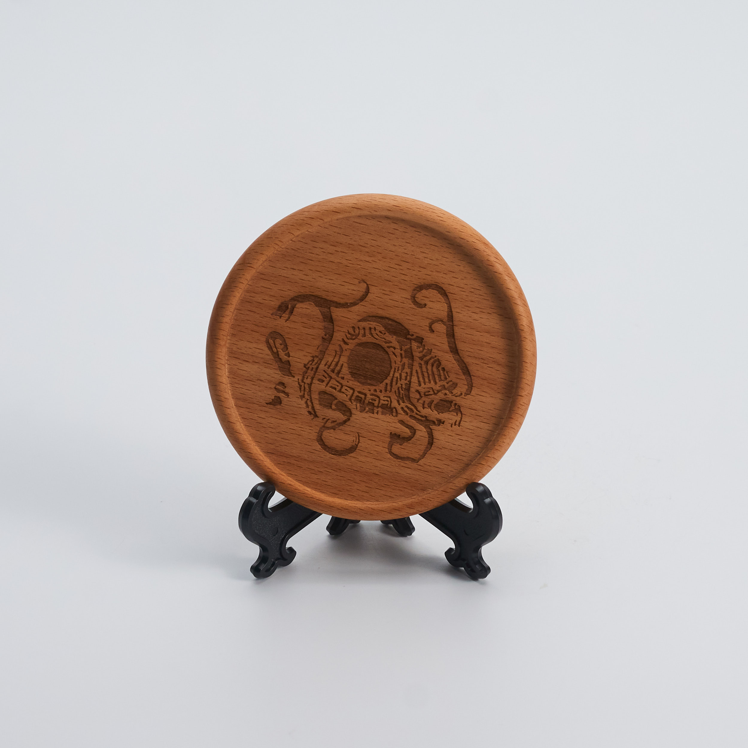 木質杯墊 - 玄武 Wooden Coaster - Black Tortoise