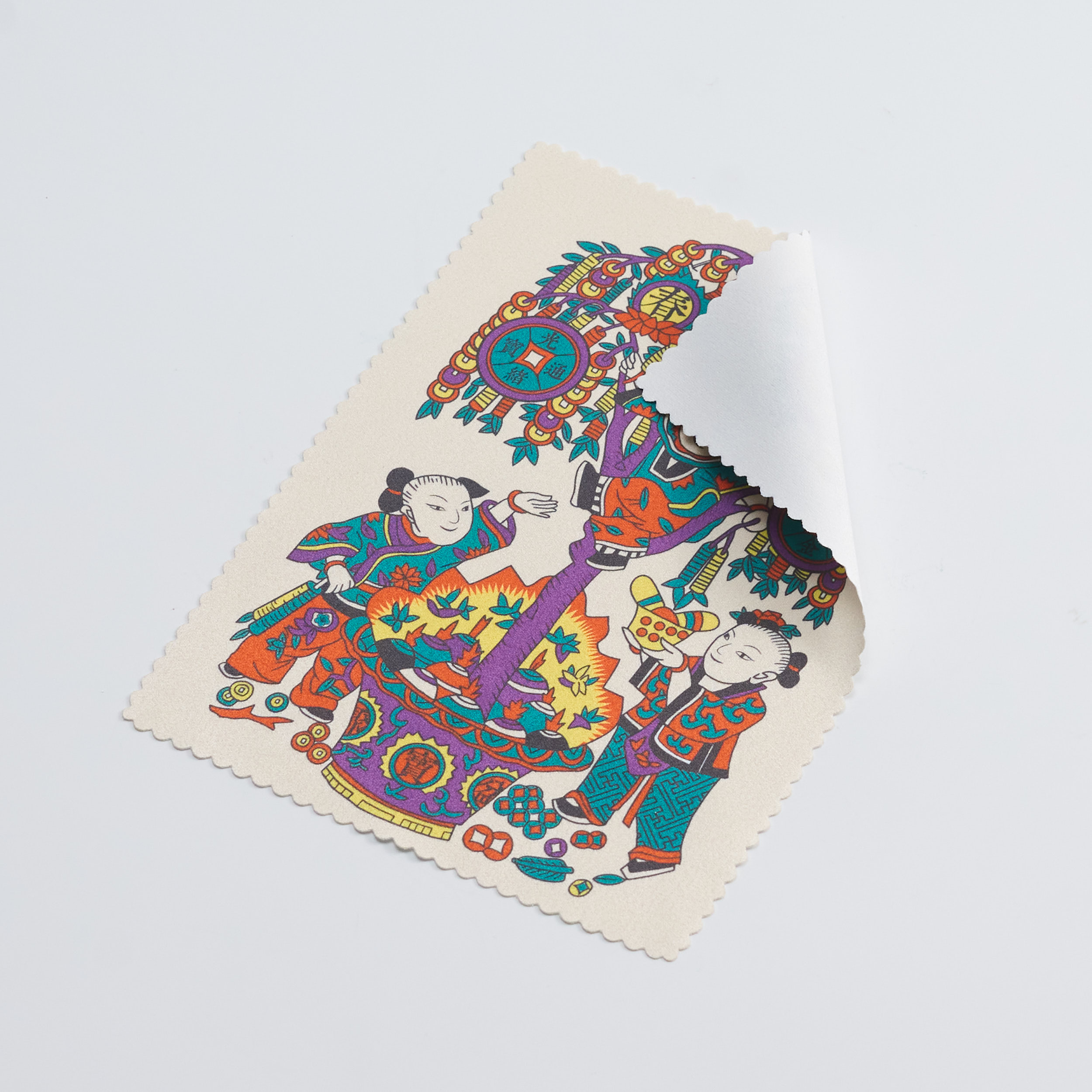 超細纖維拭鏡布 - 聚寶盆搖錢樹 Microfiber Wipe Cloth - Gods of Wealth