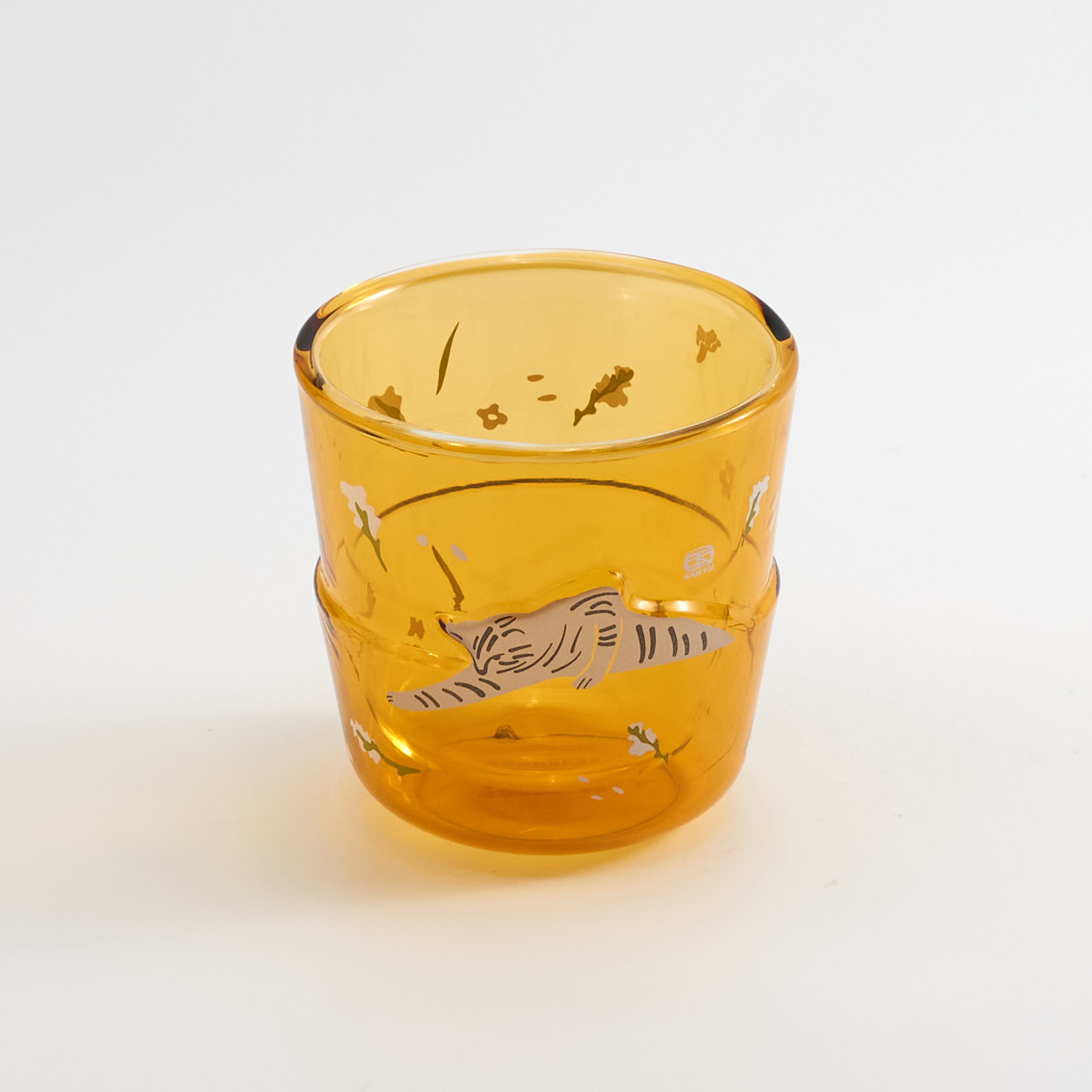 小貓夢遊-雙層玻璃杯-透黃 Double Wall Glass Cup (Yellow) - Sanyu  