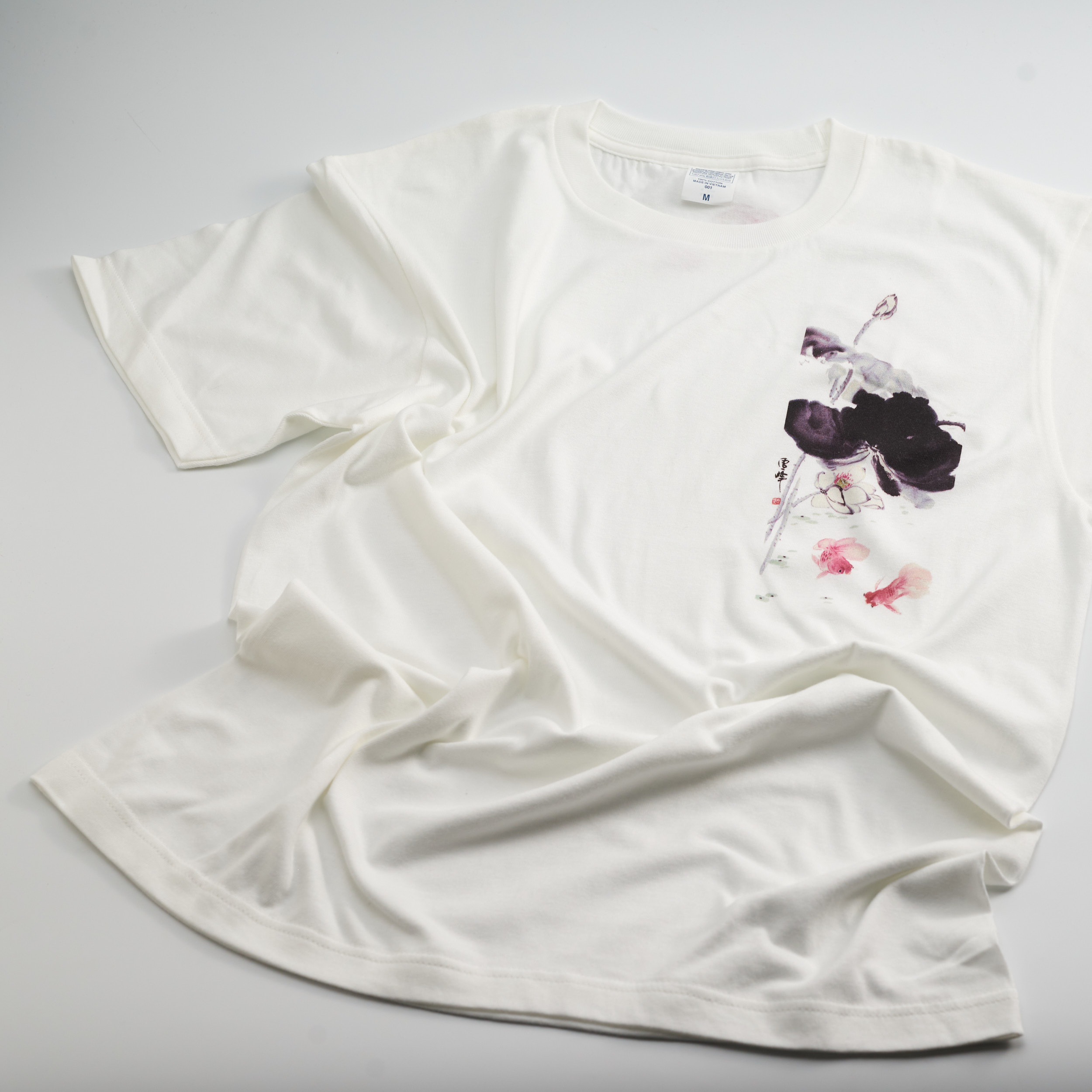 T-shirt 荷花(白)  Lotus T-shirt (White)