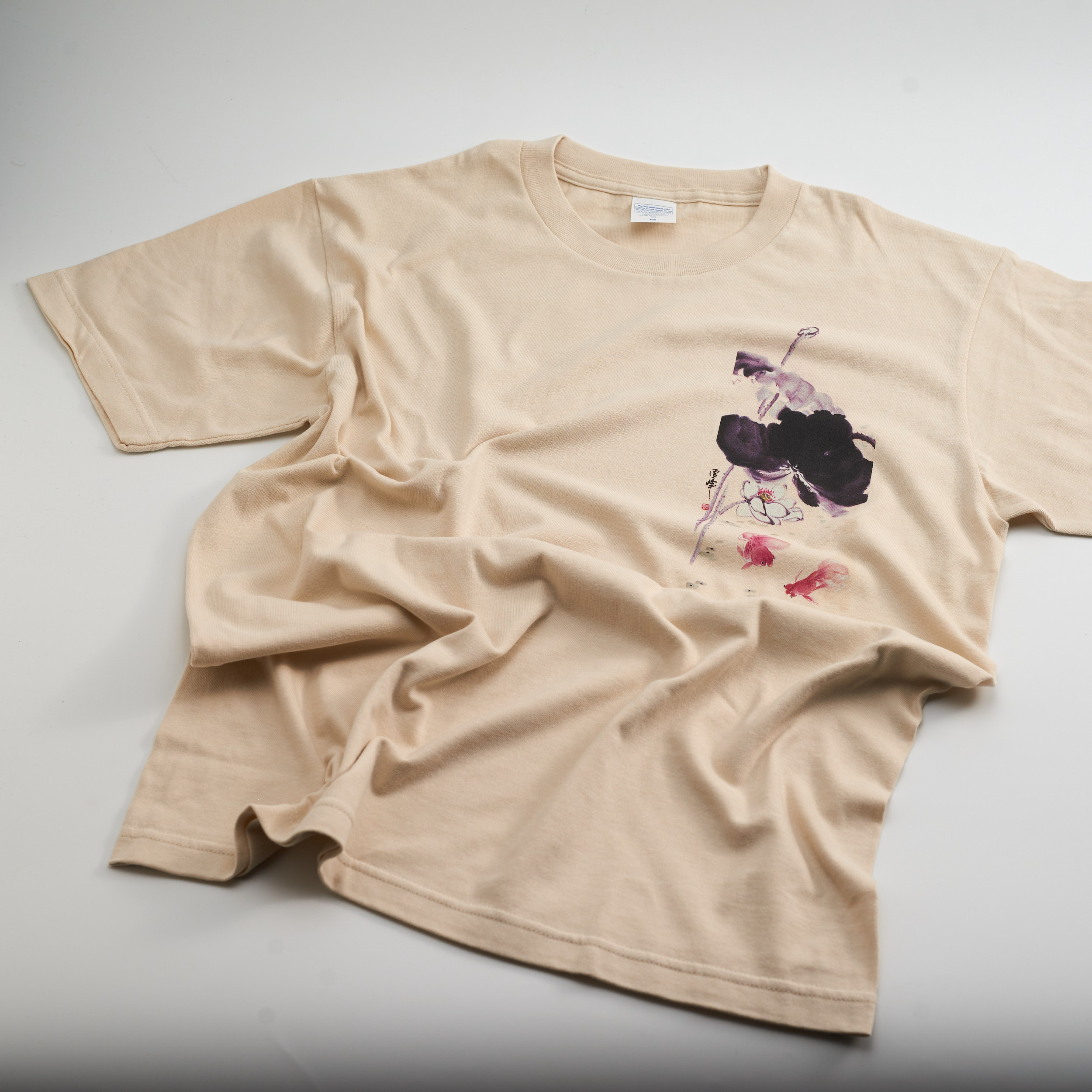 T-shirt 荷花(奶茶)  Lotus T-shirt (Milk Tea Brown)