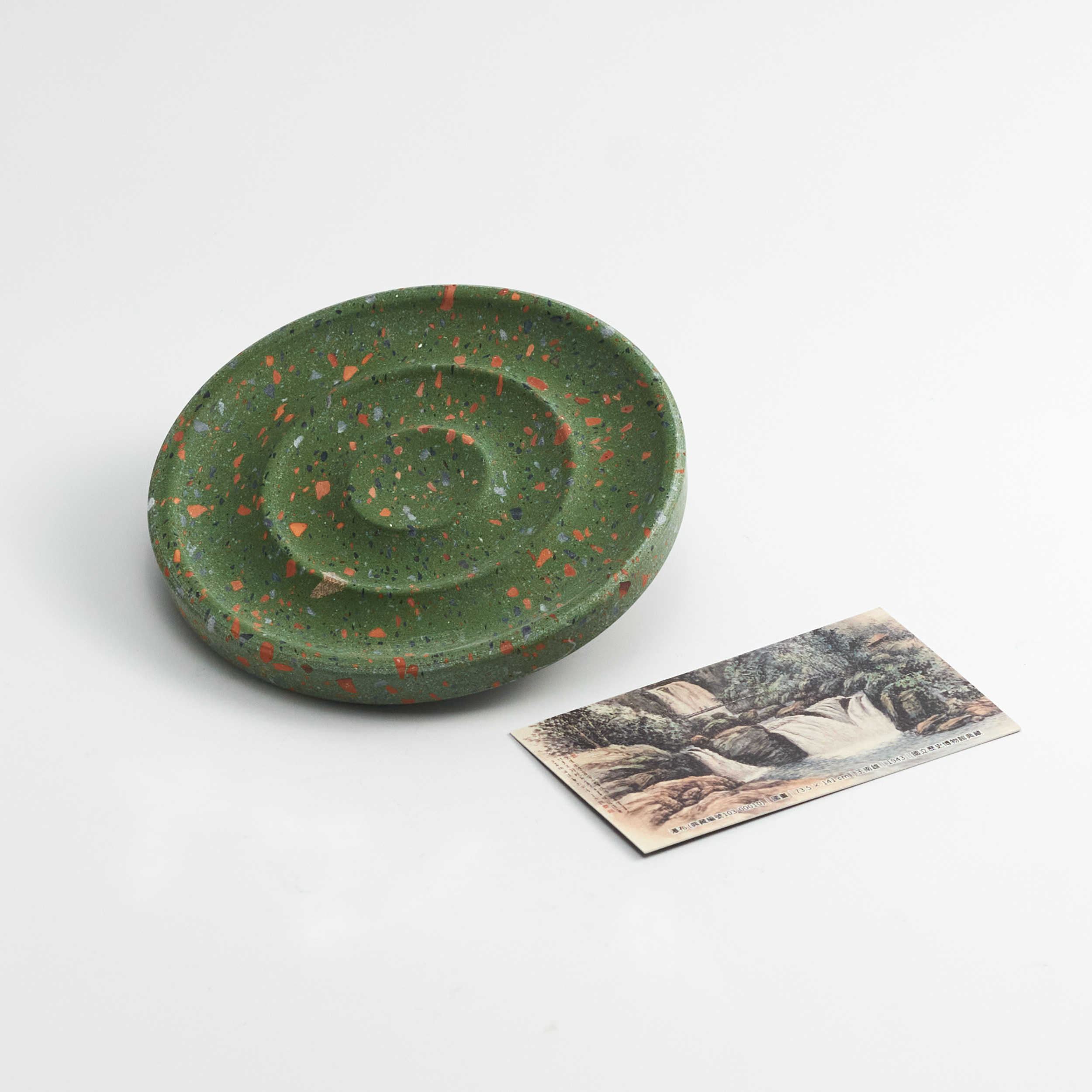 水波紋盤(綠色) Ripple Pattern Coaster